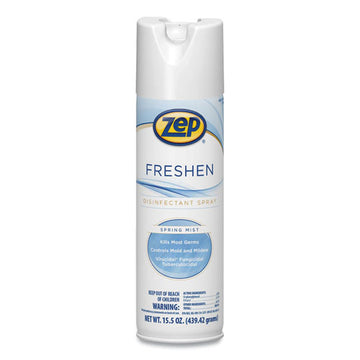 Zep® Freshen Disinfectant Spray, Spring Mist, 15.5 Oz Aerosol Spray, 12-carton freeshipping - TVN Wholesale